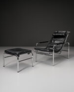Genni Lounge Chair & Ottoman, 1980's - Görsel 3