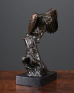 Bronz Baykuş Heykeli - Görsel 3
