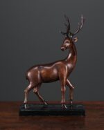 Bronz Geyik Heykeli