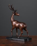 Bronz Geyik Heykeli - Görsel 3