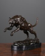 Bronz Leopar Heykeli