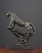 Bronz Jaguar Heykeli - Görsel 4