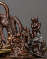 Figüratif Bronz Heykeller - 12'li Set - Görsel 9