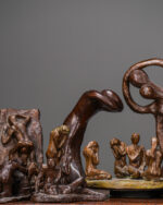 Figüratif Bronz Heykeller - 12'li Set - Görsel 8
