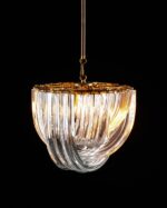 "Venini Triedri Chandelier" Stilinde Murano Avize - Görsel 4