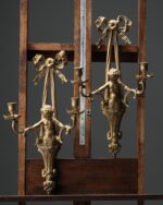 Cupid Figürlü Duvar Şamdanları - Çift - Görsel 3