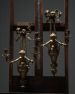 Cupid Figürlü Duvar Şamdanları - Çift - Görsel 5