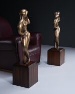 Theodore Alexander Contrapposto Bronz Kadın Heykelleri - Görsel 4