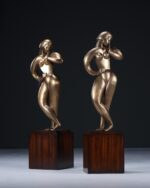 Theodore Alexander Contrapposto Bronz Kadın Heykelleri - Görsel 8