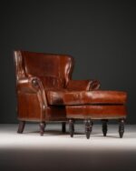 Wingback Chair & Ottoman - Görsel 4