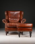 Wingback Chair & Ottoman - Görsel 2
