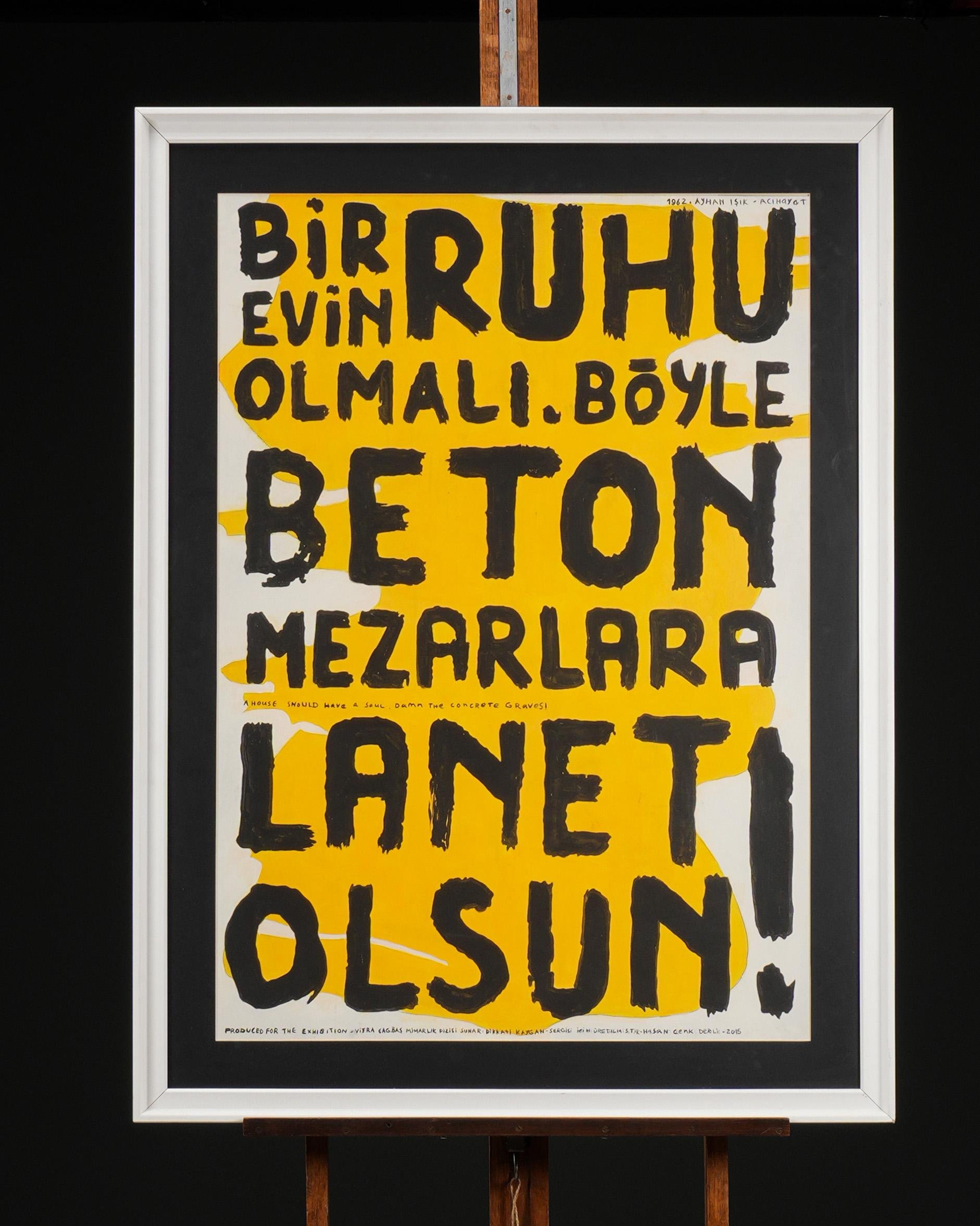 2026/09/1000348569.jpg "Dikkat! Kaygan Zemin" Sergisinden Poster - Hasan Cenk Dereli, 2015 - Görsel 1