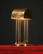 Art Deco Pirinç Lambalar - Çift - Görsel 2