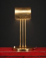 Art Deco Pirinç Lambalar - Çift - Görsel 6