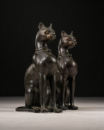 Bronz Bastet Heykelleri - Çift