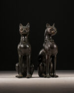 Bronz Bastet Heykelleri - Çift - Görsel 9