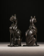 Bronz Bastet Heykelleri - Çift - Görsel 4