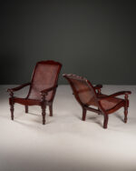 British Colonial Planter's Chairs - Dinlenme Koltukları - Çift - Görsel 7