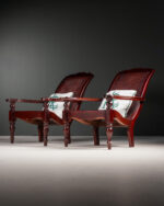 British Colonial Planter's Chairs - Dinlenme Koltukları - Çift - Görsel 2