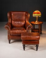 Wingback Chair & Ottoman